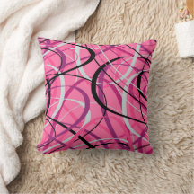 Pink Loops Abstract Art