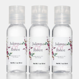 Pink loose floral hand sanitizer