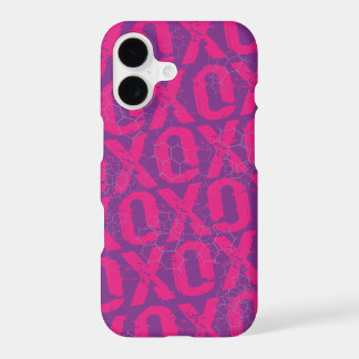 Pink Lotsa XOXO Hugs & Kisses Pattern iPhone 17 Case