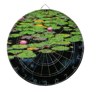 pink lotus black dart board