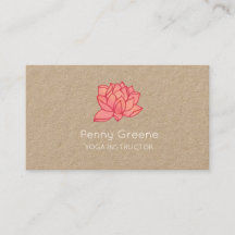Pink Lotus Business Card