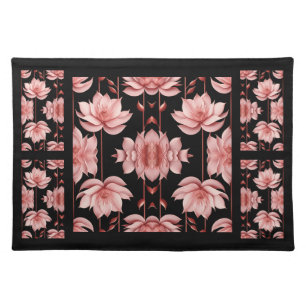 Pink Lotus Classic Cloth Placemat