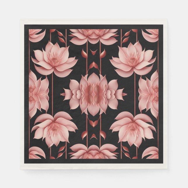 Pink Lotus Classic Napkins (Front)