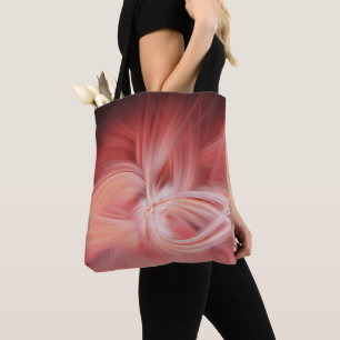 Pink Lotus Elegant Abstract Modern Zen Art Tote Bag