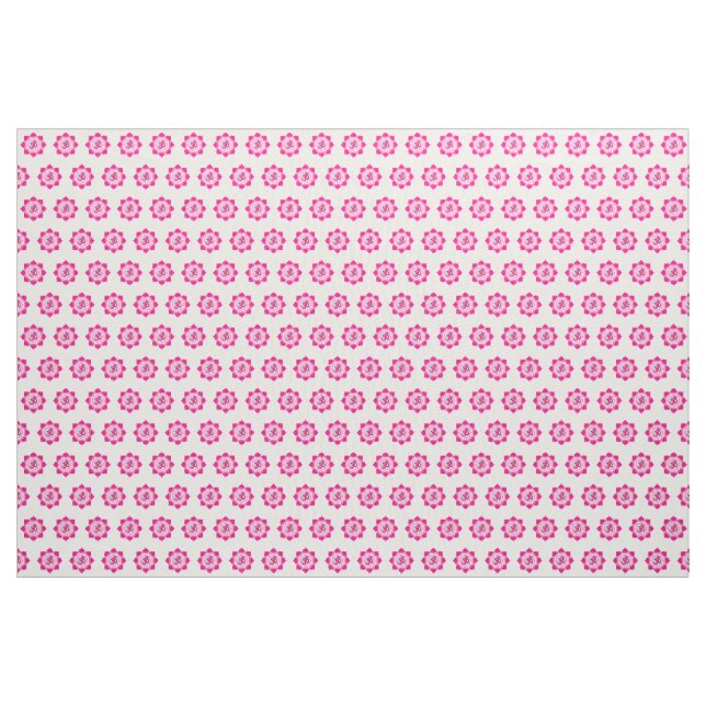 Pink lotus fabric (Yard)