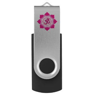 Pink lotus flash drive