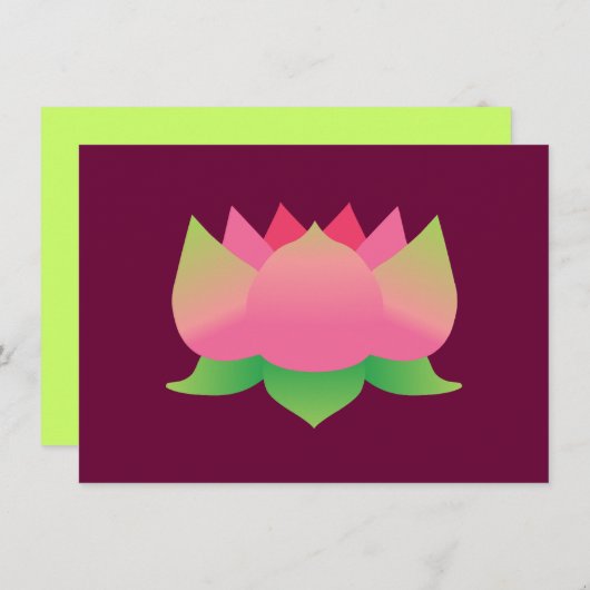 Pink Lotus Flower (Front/Back)