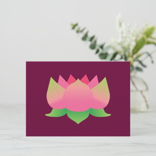 Pink Lotus Flower (Standing Front)