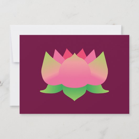 Pink Lotus Flower (Front)