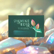 Pink Lotus Flower Bud for Massage Therapist Green