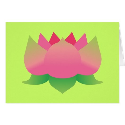Pink Lotus Flower Cards (Front Horizontal)