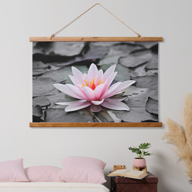 Pink Lotus Flower Hanging Tapestry (Bedroom)