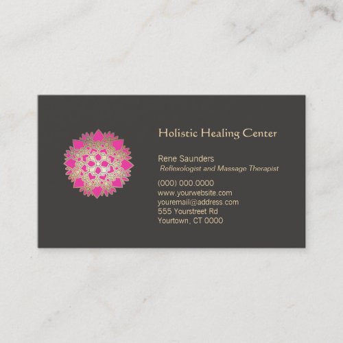 Pink Lotus Holistic Healing Arts Business Card