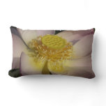 Pink Lotus Flower I Summer Floral Lumbar Pillow