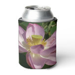 Pink Lotus Flower II Summer Floral Can Cooler