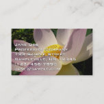 Pink Lotus Flower III Summer Floral Business Card