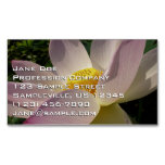 Pink Lotus Flower III Summer Floral Business Card Magnet