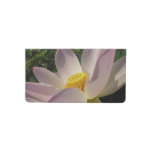 Pink Lotus Flower III Summer Floral Checkbook Cover