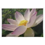 Pink Lotus Flower III Summer Floral Cloth Placemat
