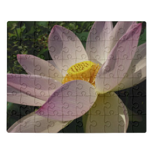 Pink Lotus Flower III Summer Floral Jigsaw Puzzle