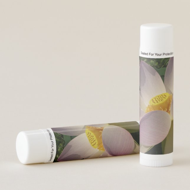 Pink Lotus Flower III Summer Floral Lip Balm (Front)