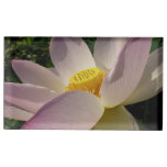 Pink Lotus Flower III Summer Floral Place Card Holder