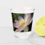 Pink Lotus Flower III Summer Floral Shot Glass