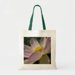 Pink Lotus Flower III Summer Floral Tote Bag