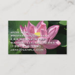 Pink Lotus Flower IV Business Card