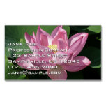 Pink Lotus Flower IV Business Card Magnet