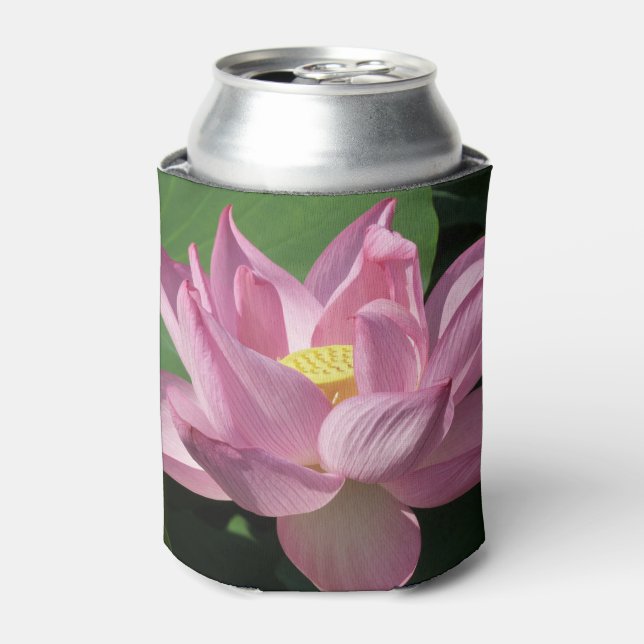 Pink Lotus Flower IV Can Cooler (Can Front)