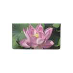 Pink Lotus Flower IV Checkbook Cover
