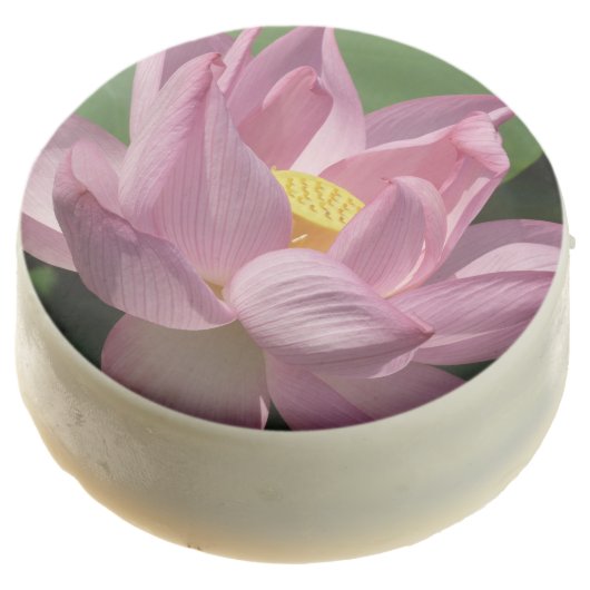 Pink Lotus Flower IV Chocolate Covered Oreo (Angled)