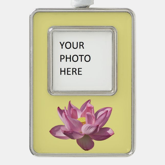 Pink Lotus Flower IV Christmas Ornament (Front)
