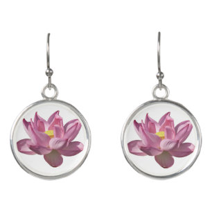 Pink Lotus Flower IV Earrings