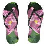 Pink Lotus Flower IV Flip Flops