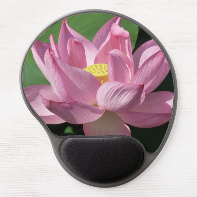 Pink Lotus Flower IV Gel Mouse Pad (Front)