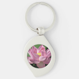 Pink Lotus Flower IV Keychain