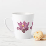 Pink Lotus Flower IV Latte Mug