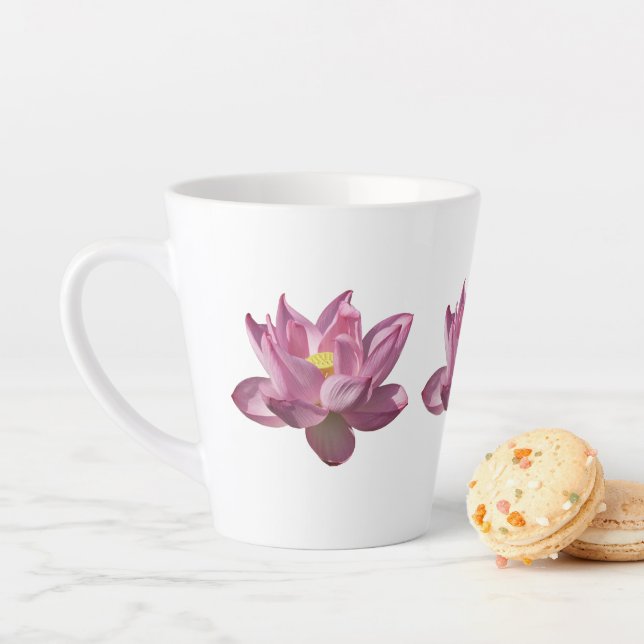 Pink Lotus Flower IV Latte Mug (In Situ)