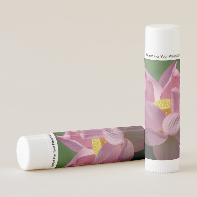 Pink Lotus Flower IV Lip Balm (Front)