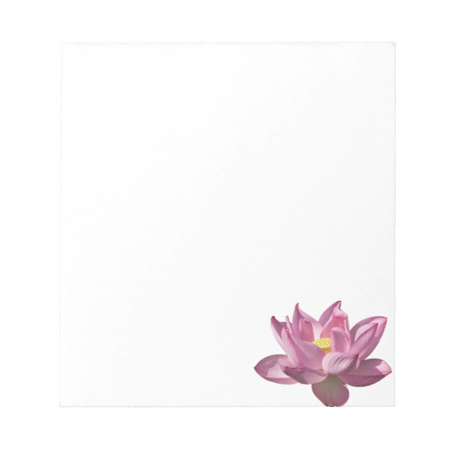 Pink Lotus Flower IV Notepad (Front)