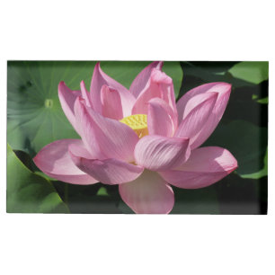 Pink Lotus Flower IV Place Card Holder
