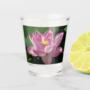 Pink Lotus Flower IV Shot Glass