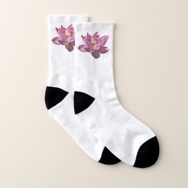 Pink Lotus Flower IV Socks (Pair)