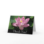 Pink Lotus Flower IV Thank You Card