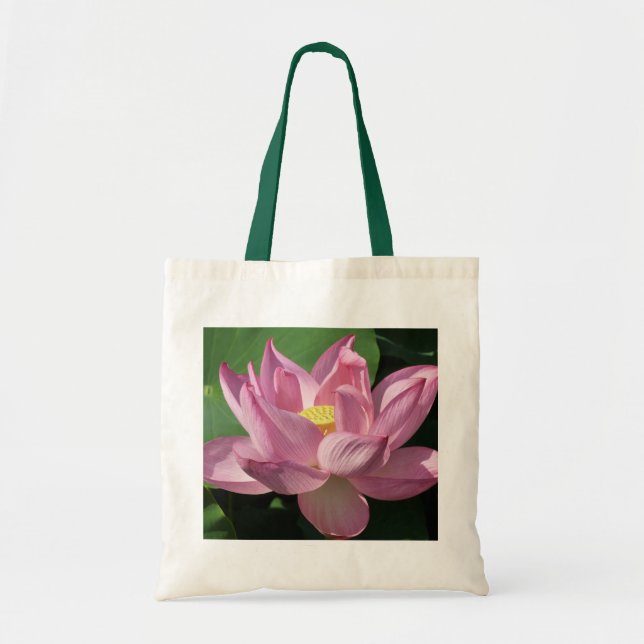 Pink Lotus Flower IV Tote Bag (Front)
