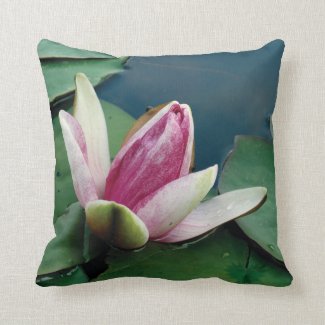 Pink Lotus Flower Photo Cushion 41 cm x 41 cm