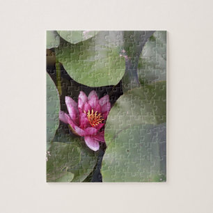 Pink Lotus Flower Photo Puzzle with Gift Box