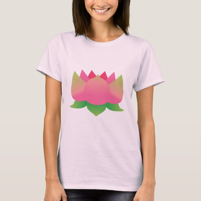 Pink Lotus Flower T-Shirt (Front)